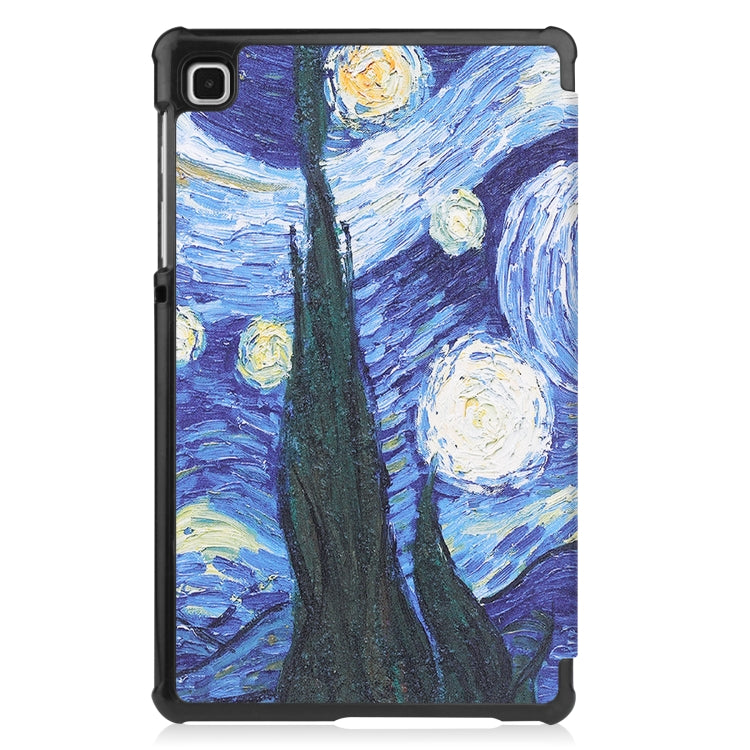 For Samsung Galaxy Tab A7 Lite T225 Colored Drawing Pattern Horizontal Flip Leather Case with Three-folding Holder & Sleep / Wake-up Function(Starry Sky) - Other Galaxy Tab PC by buy2fix | Online Shopping UK | buy2fix