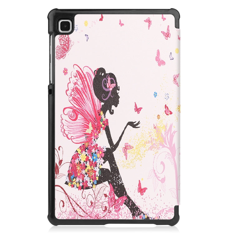 For Samsung Galaxy Tab A7 Lite T225 Colored Drawing Pattern Horizontal Flip Leather Case with Three-folding Holder & Sleep / Wake-up Function(Elf Girl) - Other Galaxy Tab PC by buy2fix | Online Shopping UK | buy2fix
