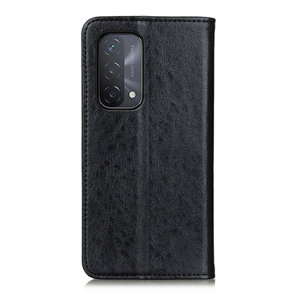 For OPPO A93 / A54 / A74 5G Magnetic Crazy Horse Texture Horizontal Flip Leather Case with Holder & Card Slots & Wallet(Black) by buy2fix