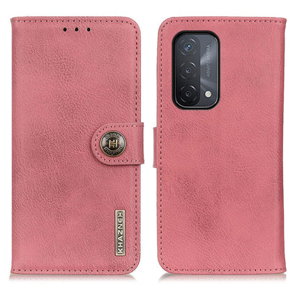 For OPPO A93 5G / A54 5G / A74 5G KHAZNEH Cowhide Texture Horizontal Flip Leather Case with Holder & Card Slots & Wallet(Pink) by buy2fix