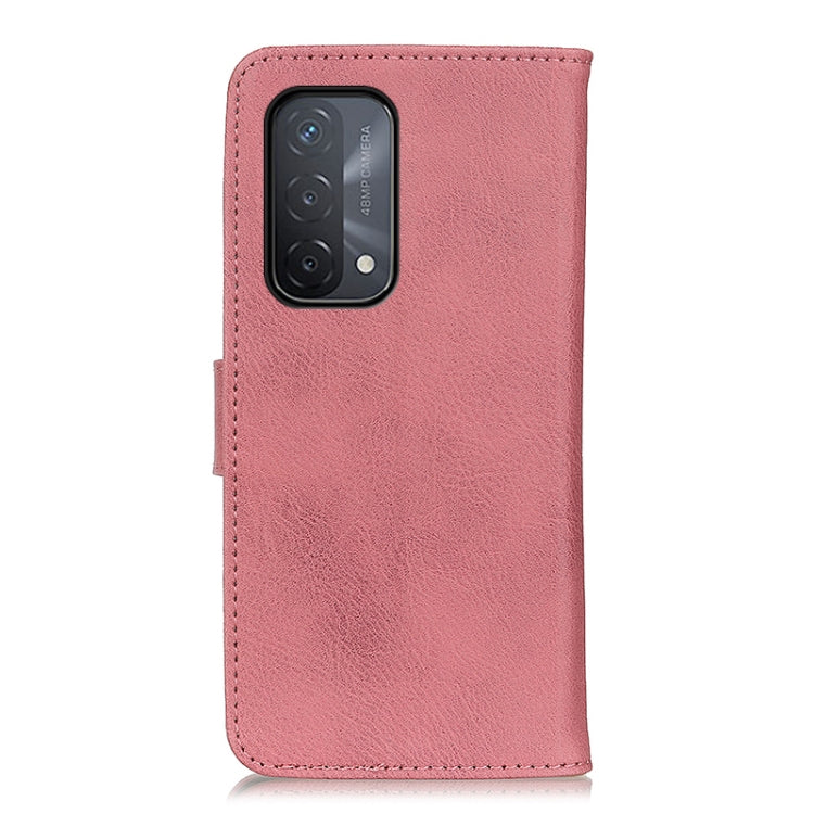 For OPPO A93 5G / A54 5G / A74 5G KHAZNEH Cowhide Texture Horizontal Flip Leather Case with Holder & Card Slots & Wallet(Pink) by buy2fix