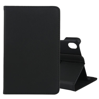 For Lenovo Tab M8 360 Degree Rotation Litchi Texture Horizontal Flip Leather Case with Holder(Black) - Lenovo by buy2fix | Online Shopping UK | buy2fix