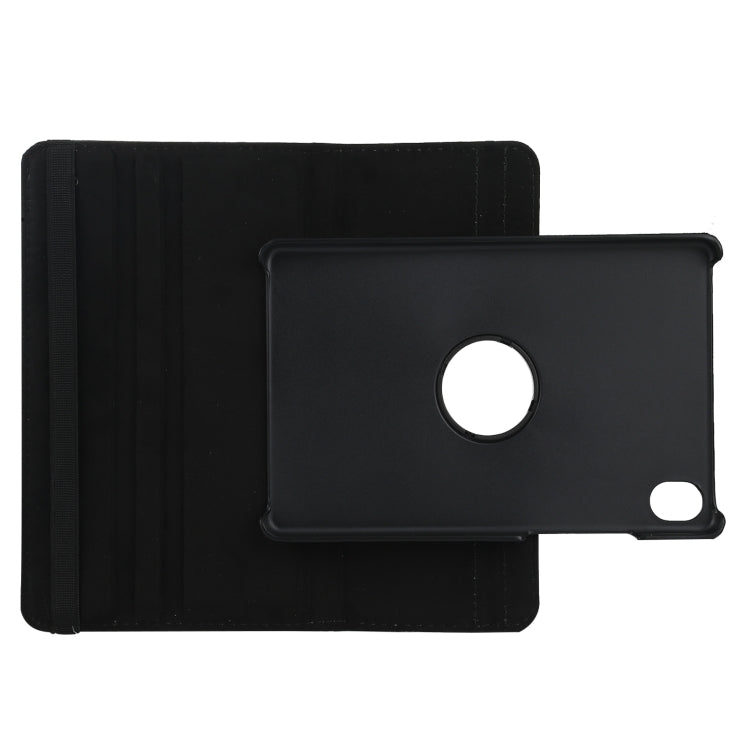 For Lenovo Tab M8 360 Degree Rotation Litchi Texture Horizontal Flip Leather Case with Holder(Black) - Lenovo by buy2fix | Online Shopping UK | buy2fix