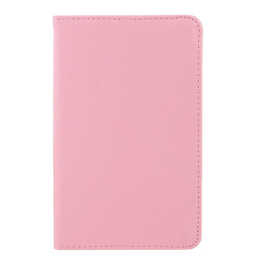 For Lenovo Tab M8 360 Degree Rotation Litchi Texture Horizontal Flip Leather Case with Holder(Pink) - Lenovo by buy2fix | Online Shopping UK | buy2fix