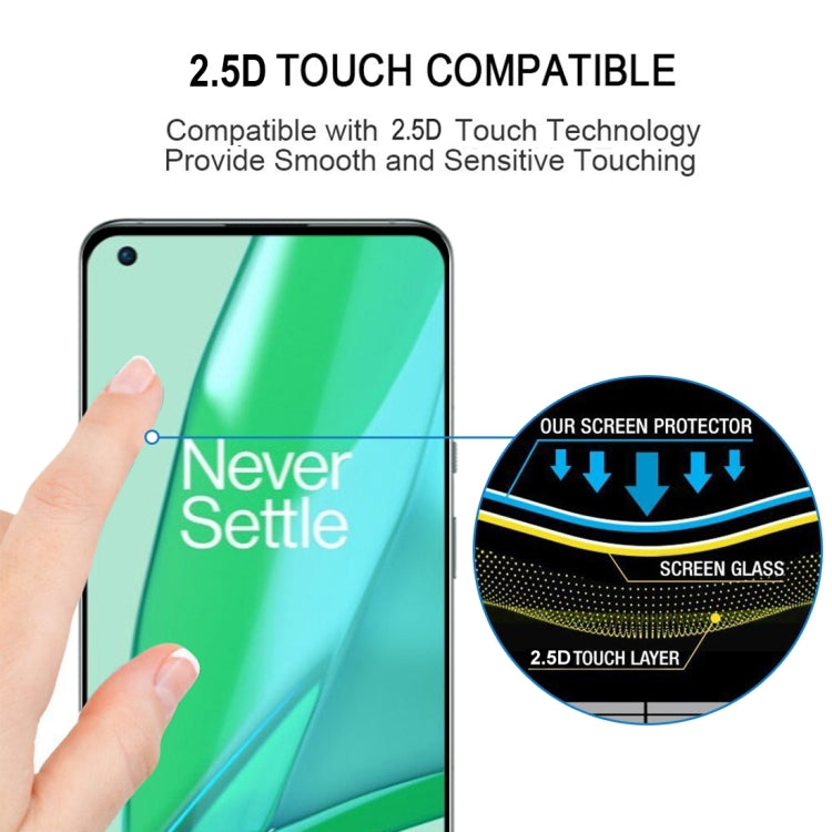 For OnePlus 9 Pro Full Glue 9H HD 3D Curved Edge Tempered Glass Film(Black) by buy2fix