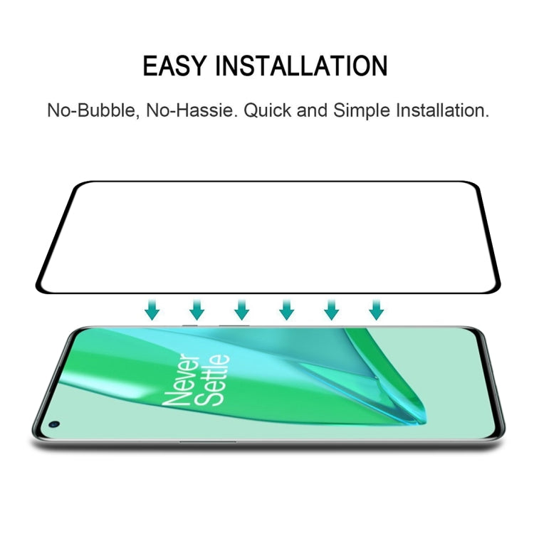 For OnePlus 9 Pro Full Glue 9H HD 3D Curved Edge Tempered Glass Film(Black) by buy2fix