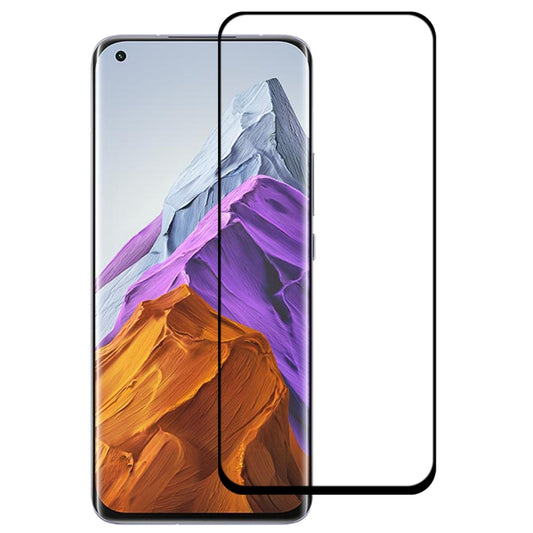 For Xiaomi Mi 11 Pro Edge Glue 9H HD 3D Curved Edge Tempered Glass Film(Black) -  by buy2fix | Online Shopping UK | buy2fix