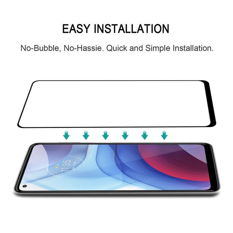 For Motorola Moto G Power (2021) Full Glue Full Screen Tempered Glass Film - Motorola Tempered Glass by buy2fix | Online Shopping UK | buy2fix