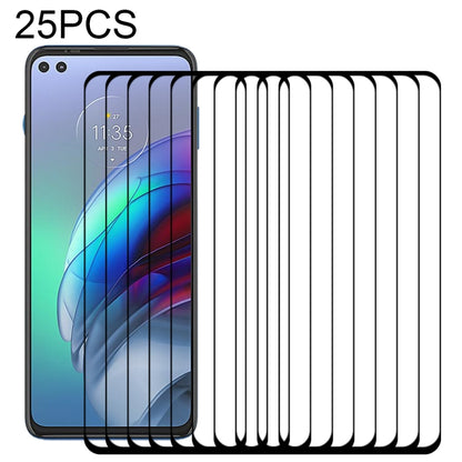 For Motorola Moto G100 25 PCS Full Glue Full Screen Tempered Glass Film - Motorola Tempered Glass by buy2fix | Online Shopping UK | buy2fix