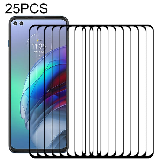 For Motorola Moto G100 25 PCS Full Glue Full Screen Tempered Glass Film - Motorola Tempered Glass by buy2fix | Online Shopping UK | buy2fix