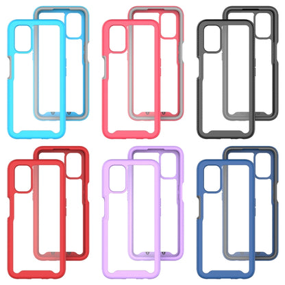 For OPPO A52 / A72 / A92 Starry Sky Solid Color Series Shockproof PC + TPU Protective Case(Red) by buy2fix