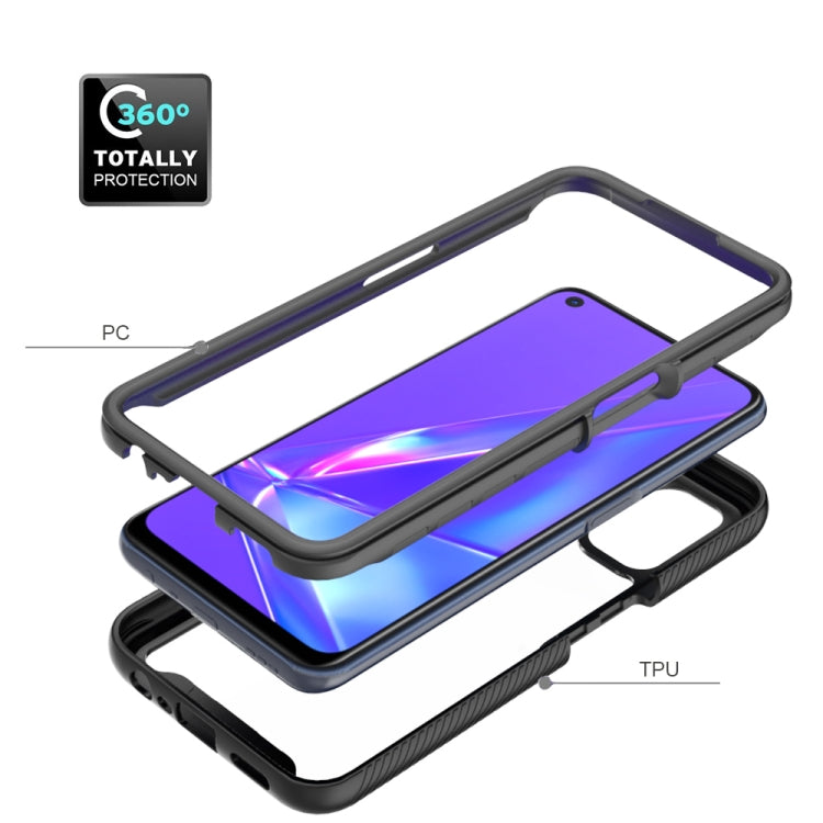 For OPPO A52 / A72 / A92 Starry Sky Solid Color Series Shockproof PC + TPU Protective Case(Red) by buy2fix