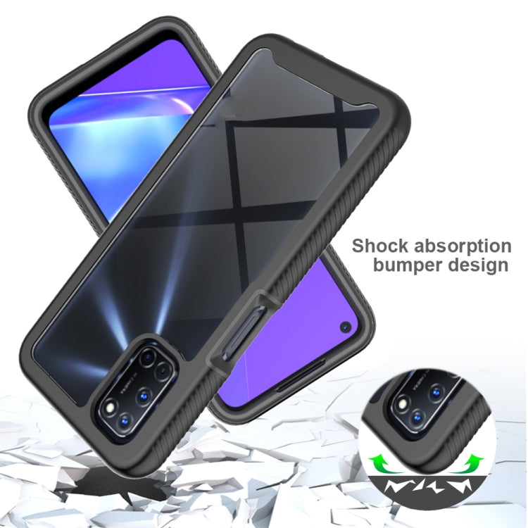 For OPPO A52 / A72 / A92 Starry Sky Solid Color Series Shockproof PC + TPU Protective Case(Red) by buy2fix