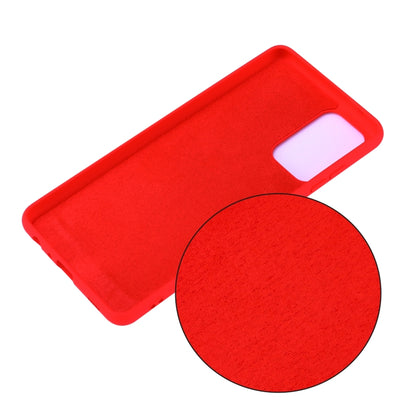 For Samsung A52 5G / 4G Pure Color Liquid Silicone Shockproof Full Coverage Case(Red) by buy2fix