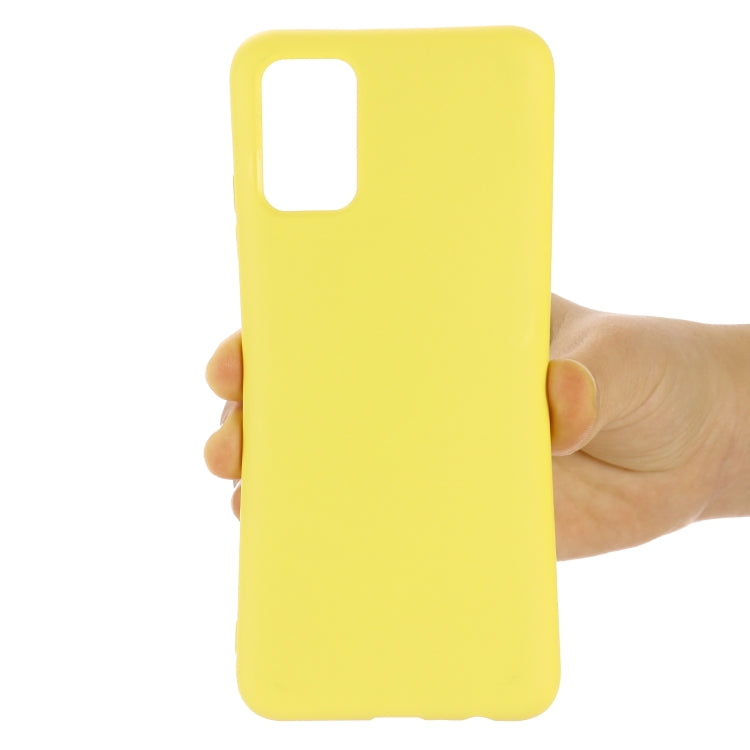 For Samsung A52 5G / 4G Pure Color Liquid Silicone Shockproof Full Coverage Case(Yellow) by buy2fix