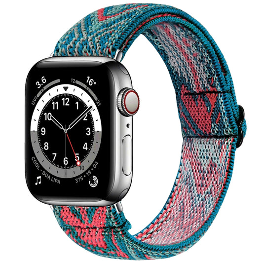 Elastic Watch Band For Apple Watch Series 7 45mm / 6 & SE & 5 & 4 44mm / 3 & 2 & 1 42mm(01) - Watch Bands by buy2fix | Online Shopping UK | buy2fix