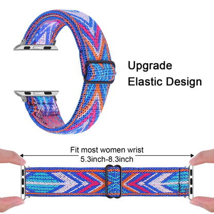 Elastic Watch Band For Apple Watch Series 7 45mm / 6 & SE & 5 & 4 44mm / 3 & 2 & 1 42mm(02) - Watch Bands by buy2fix | Online Shopping UK | buy2fix