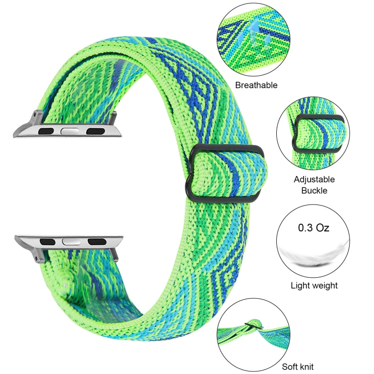 Elastic Watch Band For Apple Watch Series 7 45mm / 6 & SE & 5 & 4 44mm / 3 & 2 & 1 42mm(04) - Watch Bands by buy2fix | Online Shopping UK | buy2fix