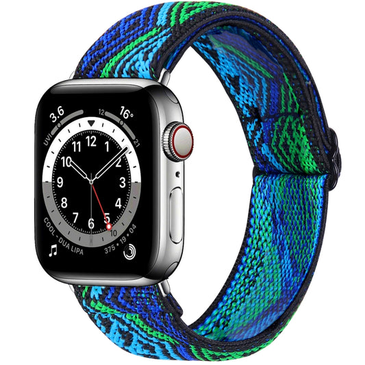 Elastic Watch Band For Apple Watch Series 7 45mm / 6 & SE & 5 & 4 44mm / 3 & 2 & 1 42mm(05) - Watch Bands by buy2fix | Online Shopping UK | buy2fix