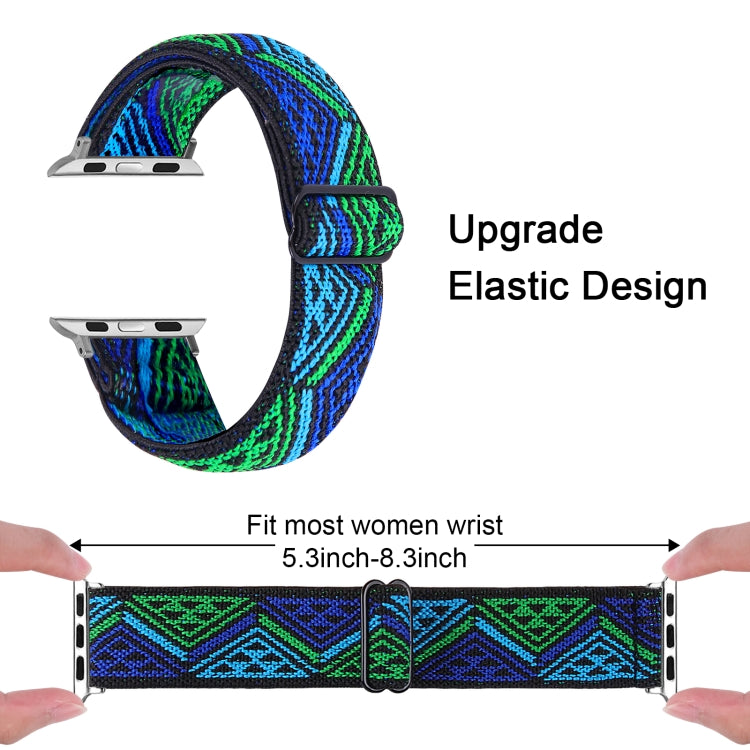 Elastic Watch Band For Apple Watch Series 7 45mm / 6 & SE & 5 & 4 44mm / 3 & 2 & 1 42mm(05) - Watch Bands by buy2fix | Online Shopping UK | buy2fix