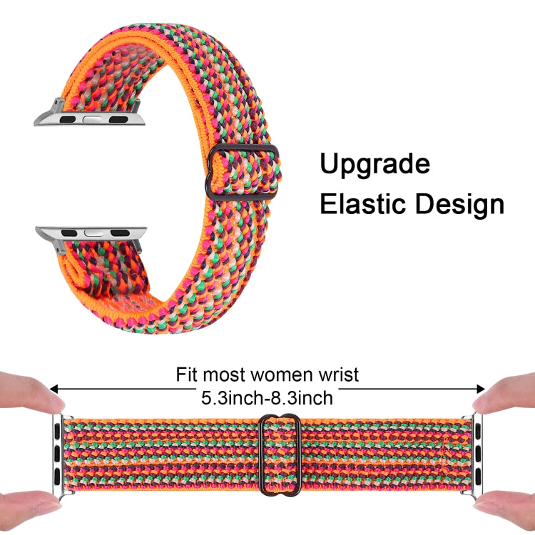 Elastic Watch Band For Apple Watch Series 7 45mm / 6 & SE & 5 & 4 44mm / 3 & 2 & 1 42mm(06) - Watch Bands by buy2fix | Online Shopping UK | buy2fix