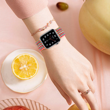 Elastic Watch Band For Apple Watch Series 7 45mm / 6 & SE & 5 & 4 44mm / 3 & 2 & 1 42mm(06) - Watch Bands by buy2fix | Online Shopping UK | buy2fix