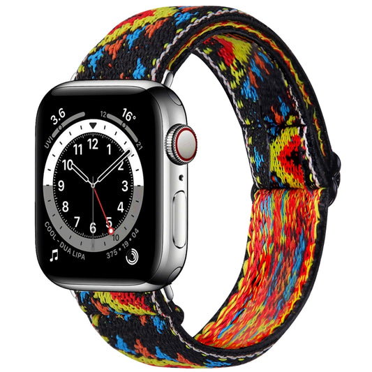 Elastic Watch Band For Apple Watch Series 7 45mm / 6 & SE & 5 & 4 44mm / 3 & 2 & 1 42mm(07) - Watch Bands by buy2fix | Online Shopping UK | buy2fix