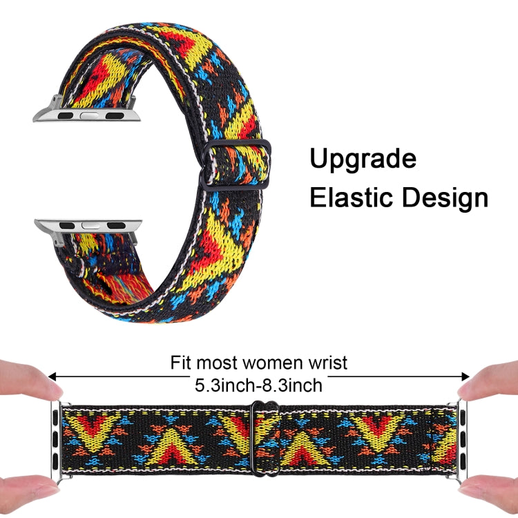 Elastic Watch Band For Apple Watch Series 7 45mm / 6 & SE & 5 & 4 44mm / 3 & 2 & 1 42mm(07) - Watch Bands by buy2fix | Online Shopping UK | buy2fix