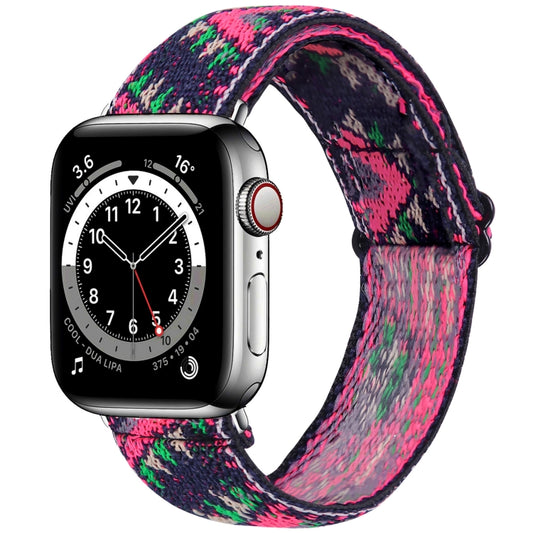Elastic Watch Band For Apple Watch Series 7 45mm / 6 & SE & 5 & 4 44mm / 3 & 2 & 1 42mm(08) - Watch Bands by buy2fix | Online Shopping UK | buy2fix