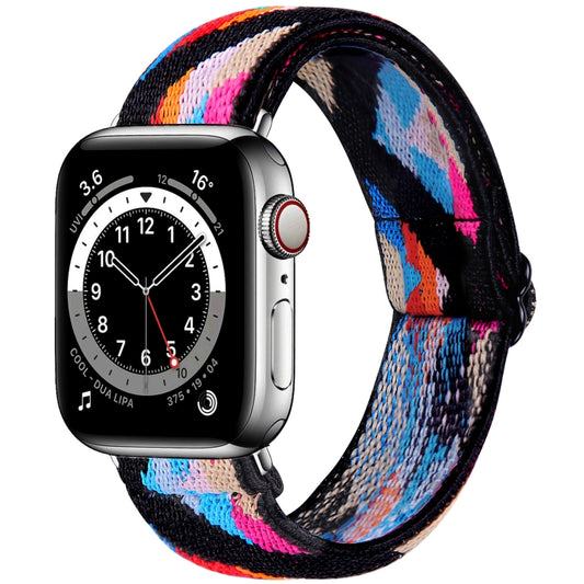 Elastic Watch Band For Apple Watch Ultra 49mm&Watch Ultra 2 49mm / Series 9&8&7 45mm / SE 3&SE 2&6&SE&5&4 44mm / 3&2&1 42mm(10) - Watch Bands by buy2fix | Online Shopping UK | buy2fix