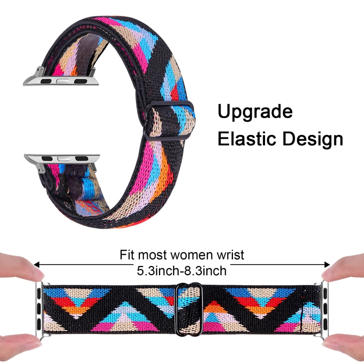 Elastic Watch Band For Apple Watch Ultra 49mm&Watch Ultra 2 49mm / Series 9&8&7 45mm / SE 3&SE 2&6&SE&5&4 44mm / 3&2&1 42mm(10) - Watch Bands by buy2fix | Online Shopping UK | buy2fix