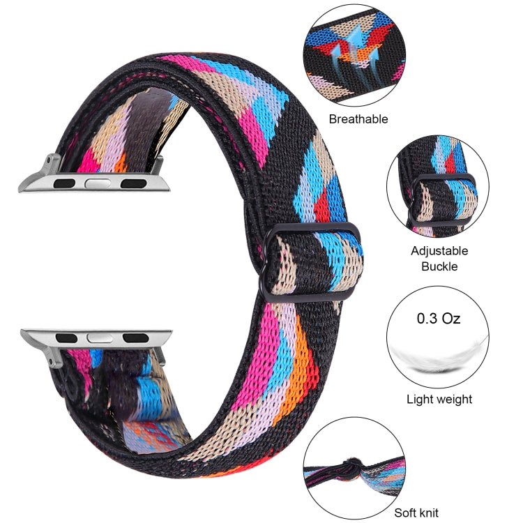 Elastic Watch Band For Apple Watch Ultra 49mm&Watch Ultra 2 49mm / Series 9&8&7 45mm / SE 3&SE 2&6&SE&5&4 44mm / 3&2&1 42mm(10) - Watch Bands by buy2fix | Online Shopping UK | buy2fix