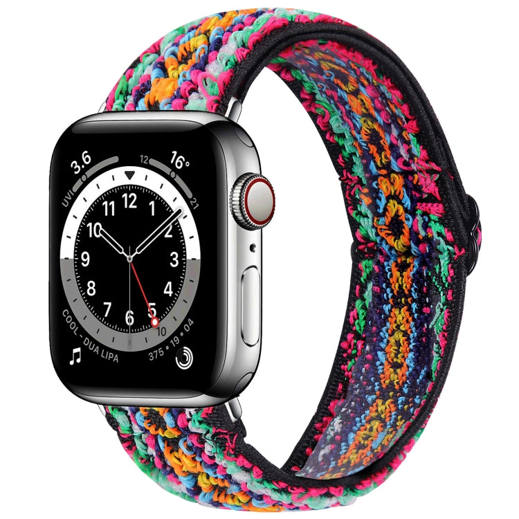 Elastic Watch Band For Apple Watch Series 7 45mm / 6 & SE & 5 & 4 44mm / 3 & 2 & 1 42mm(12) - Watch Bands by buy2fix | Online Shopping UK | buy2fix