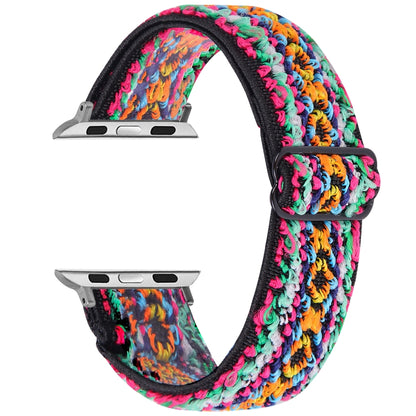 Elastic Watch Band For Apple Watch Series 7 45mm / 6 & SE & 5 & 4 44mm / 3 & 2 & 1 42mm(12) - Watch Bands by buy2fix | Online Shopping UK | buy2fix
