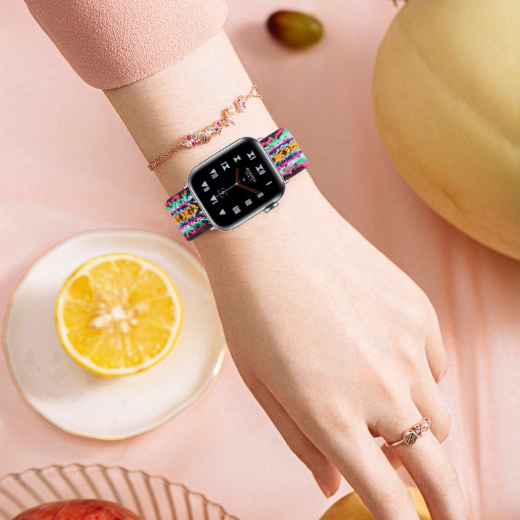 Elastic Watch Band For Apple Watch Series 7 45mm / 6 & SE & 5 & 4 44mm / 3 & 2 & 1 42mm(12) - Watch Bands by buy2fix | Online Shopping UK | buy2fix