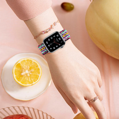Elastic Watch Band For Apple Watch Series 7 45mm / 6 & SE & 5 & 4 44mm / 3 & 2 & 1 42mm(12) - Watch Bands by buy2fix | Online Shopping UK | buy2fix