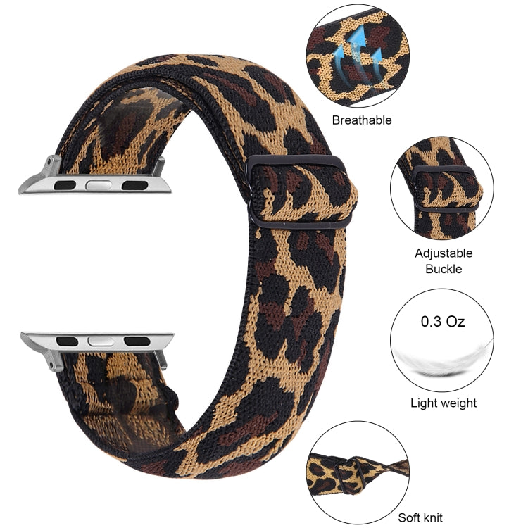 Elastic Watch Band For Apple Watch Series 7 45mm / 6 & SE & 5 & 4 44mm / 3 & 2 & 1 42mm(16) - Watch Bands by buy2fix | Online Shopping UK | buy2fix