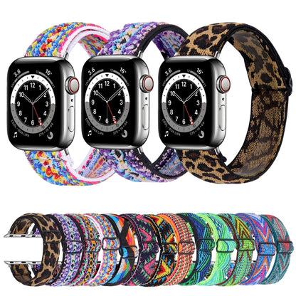 Elastic Watch Band For Apple Watch Series 7 45mm / 6 & SE & 5 & 4 44mm / 3 & 2 & 1 42mm(02) - Watch Bands by buy2fix | Online Shopping UK | buy2fix