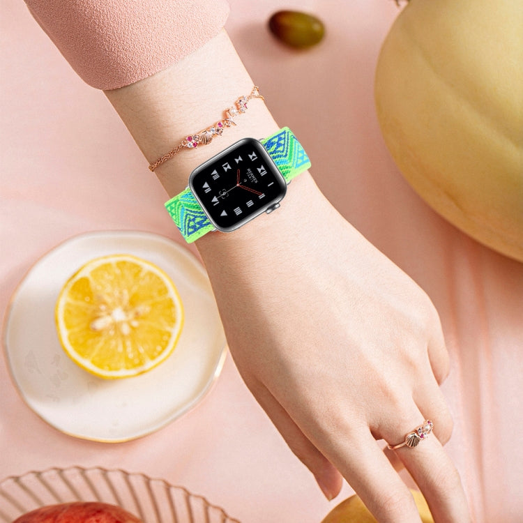 Elastic Watch Band For Apple Watch Series 7 41mm / 6 & SE & 5 & 4 40mm / 3 & 2 & 1 38mm(04) - Watch Bands by buy2fix | Online Shopping UK | buy2fix