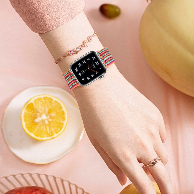 Elastic Watch Band For Apple Watch Series 7 41mm / 6 & SE & 5 & 4 40mm / 3 & 2 & 1 38mm(06) - Watch Bands by buy2fix | Online Shopping UK | buy2fix