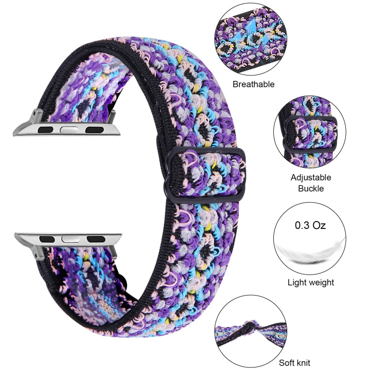 Elastic Watch Band For Apple Watch Series 7 41mm / 6 & SE & 5 & 4 40mm / 3 & 2 & 1 38mm(13) - Watch Bands by buy2fix | Online Shopping UK | buy2fix