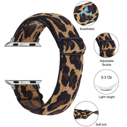 Elastic Watch Band For Apple Watch Series 7 41mm / 6 & SE & 5 & 4 40mm / 3 & 2 & 1 38mm(16) - Watch Bands by buy2fix | Online Shopping UK | buy2fix