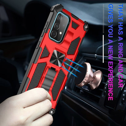 For Samsung Galaxy A32 4G Shockproof TPU + PC Magnetic Protective Case with Holder(Red) - Galaxy Phone Cases by buy2fix | Online Shopping UK | buy2fix