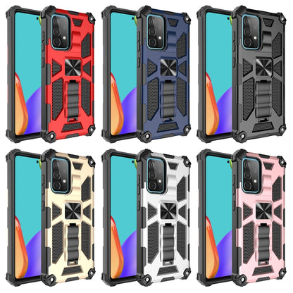 For Samsung Galaxy A32 4G Shockproof TPU + PC Magnetic Protective Case with Holder(Red) - Galaxy Phone Cases by buy2fix | Online Shopping UK | buy2fix