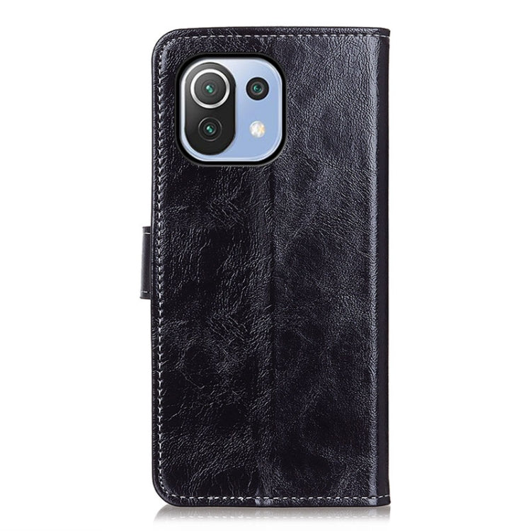 For Xiaomi Mi 11 Lite 5G / 4G Retro Crazy Horse Texture Horizontal Flip Leather Case with Holder & Card Slots & Photo Frame & Wallet(Black) - Xiaomi Cases by buy2fix | Online Shopping UK | buy2fix