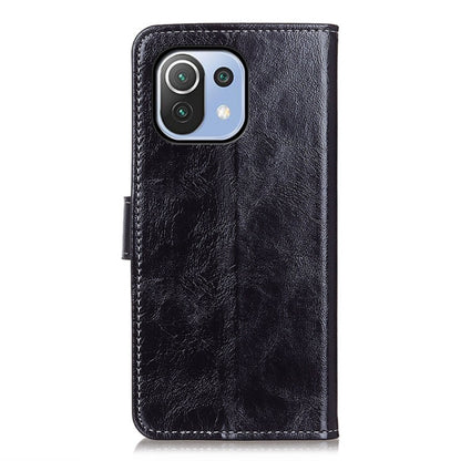 For Xiaomi Mi 11 Lite 5G / 4G Retro Crazy Horse Texture Horizontal Flip Leather Case with Holder & Card Slots & Photo Frame & Wallet(Black) - Xiaomi Cases by buy2fix | Online Shopping UK | buy2fix