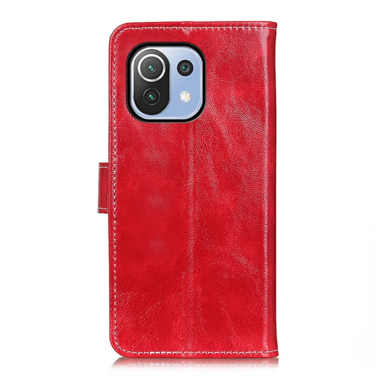 For Xiaomi Mi 11 Lite 5G / 4G Retro Crazy Horse Texture Horizontal Flip Leather Case with Holder & Card Slots & Photo Frame & Wallet(Red) - Xiaomi Cases by buy2fix | Online Shopping UK | buy2fix