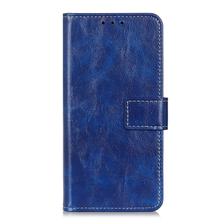 For OPPO F19 Pro+ 5G / Reno5 Z / Reno6 Z Retro Crazy Horse Texture Horizontal Flip Leather Case with Holder & Card Slots & Photo Frame & Wallet(Blue) - OPPO Cases by buy2fix | Online Shopping UK | buy2fix