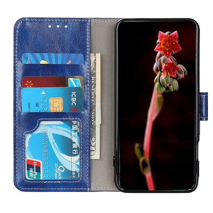 For OPPO F19 Pro+ 5G / Reno5 Z / Reno6 Z Retro Crazy Horse Texture Horizontal Flip Leather Case with Holder & Card Slots & Photo Frame & Wallet(Blue) - OPPO Cases by buy2fix | Online Shopping UK | buy2fix