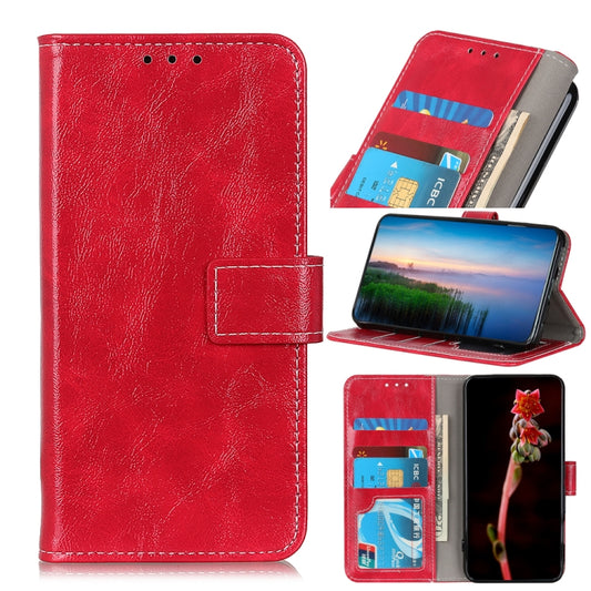For OPPO F19 Pro+ 5G / Reno5 Z / Reno6 Z Retro Crazy Horse Texture Horizontal Flip Leather Case with Holder & Card Slots & Photo Frame & Wallet(Red) by buy2fix
